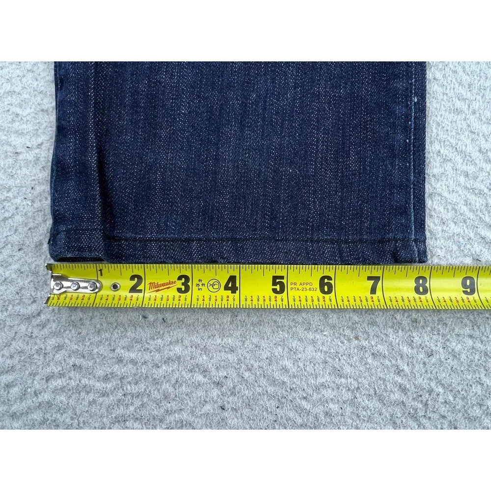 True Religion Ricky Relaxed Straight Jeans Mens 36x26 Blue Stretch Denim USA